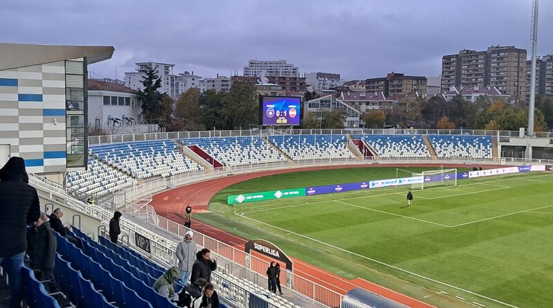 Stadiumi Fadil Vokrri më 2024. Foto ilustruese, jo nga ndeshja e raportuar.